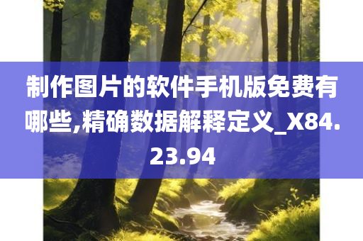 制作图片的软件手机版免费有哪些,精确数据解释定义_X84.23.94