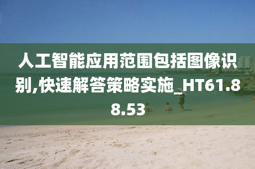 人工智能应用范围包括图像识别,快速解答策略实施_HT61.88.53