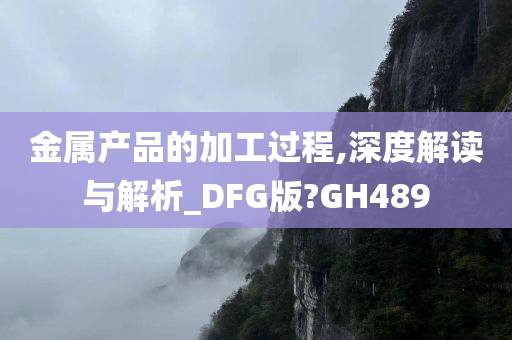 金属产品的加工过程,深度解读与解析_DFG版?GH489