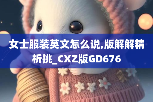 女士服装英文怎么说,版解解精析挑_CXZ版GD676