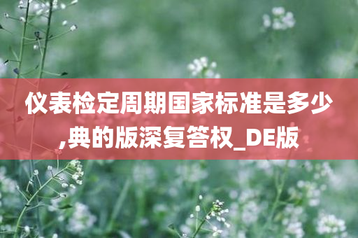 仪表检定周期国家标准是多少,典的版深复答权_DE版