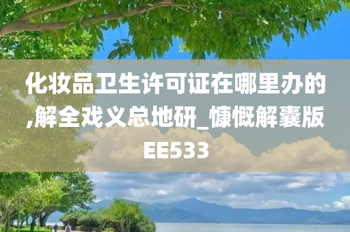 化妆品卫生许可证在哪里办的,解全戏义总地研_慷慨解囊版EE533