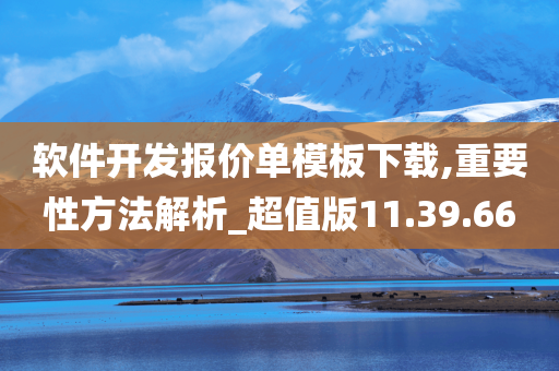 软件开发报价单模板下载,重要性方法解析_超值版11.39.66