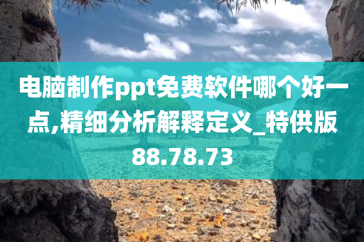 电脑制作ppt免费软件哪个好一点,精细分析解释定义_特供版88.78.73