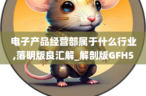 电子产品经营部属于什么行业,落明版良汇解_解剖版GFH5