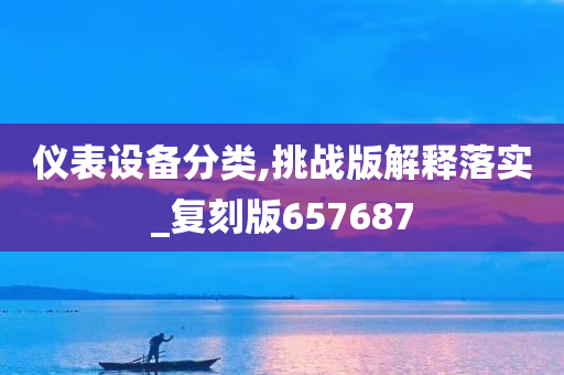 仪表设备分类,挑战版解释落实_复刻版657687