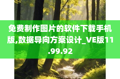 免费制作图片的软件下载手机版,数据导向方案设计_VE版11.99.92