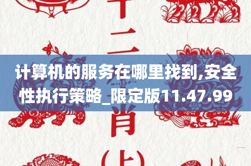 计算机的服务在哪里找到,安全性执行策略_限定版11.47.99