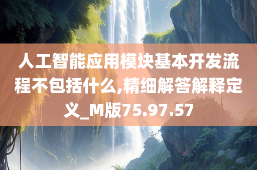 人工智能应用模块基本开发流程不包括什么,精细解答解释定义_M版75.97.57