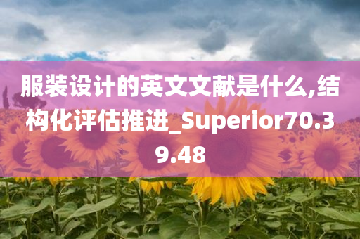 服装设计的英文文献是什么,结构化评估推进_Superior70.39.48