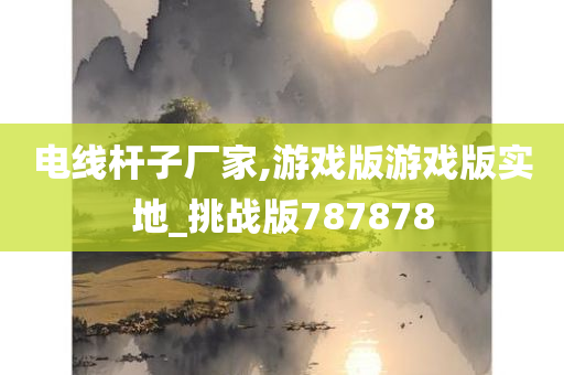 电线杆子厂家,游戏版游戏版实地_挑战版787878