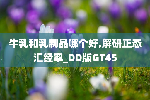 牛乳和乳制品哪个好,解研正态汇经率_DD版GT45