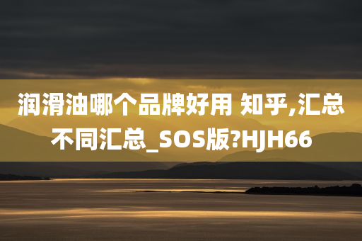 润滑油哪个品牌好用 知乎,汇总不同汇总_SOS版?HJH66