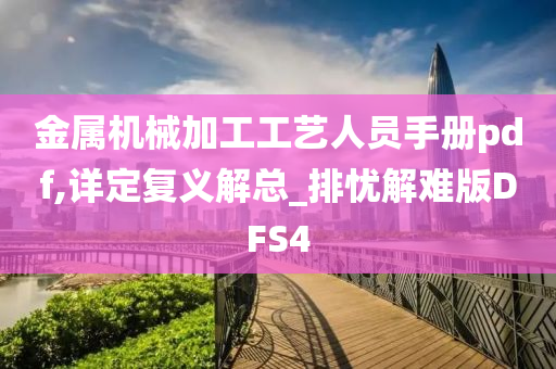 金属机械加工工艺人员手册pdf,详定复义解总_排忧解难版DFS4