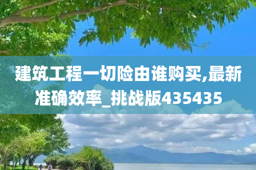 建筑工程一切险由谁购买,最新准确效率_挑战版435435