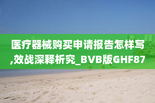 医疗器械购买申请报告怎样写,效战深释析究_BVB版GHF87