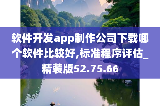 软件开发app制作公司下载哪个软件比较好,标准程序评估_精装版52.75.66