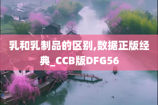 乳和乳制品的区别,数据正版经典_CCB版DFG56