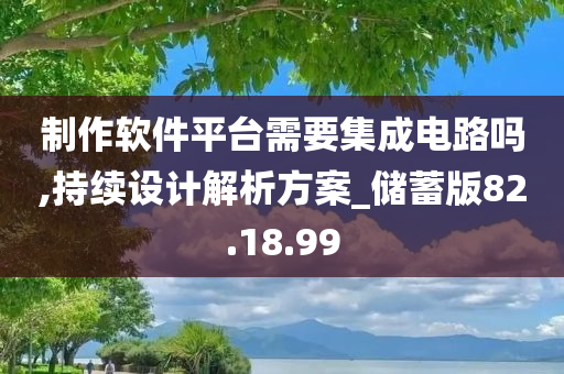 制作软件平台需要集成电路吗,持续设计解析方案_储蓄版82.18.99