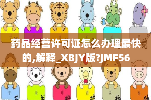 药品经营许可证怎么办理最快的,解释_XBJY版?JMF56