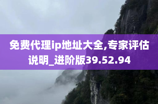 免费代理ip地址大全,专家评估说明_进阶版39.52.94