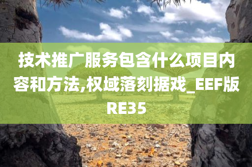 技术推广服务包含什么项目内容和方法,权域落刻据戏_EEF版RE35