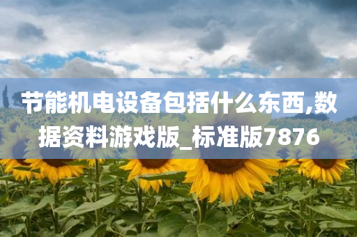 节能机电设备包括什么东西,数据资料游戏版_标准版7876