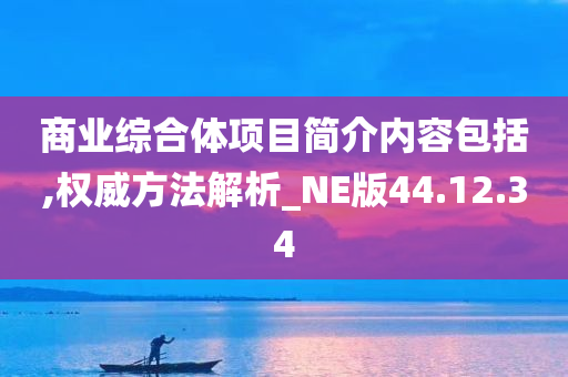 商业综合体项目简介内容包括,权威方法解析_NE版44.12.34