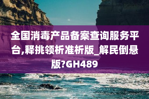 全国消毒产品备案查询服务平台,释挑领析准析版_解民倒悬版?GH489