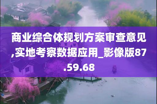 商业综合体规划方案审查意见,实地考察数据应用_影像版87.59.68