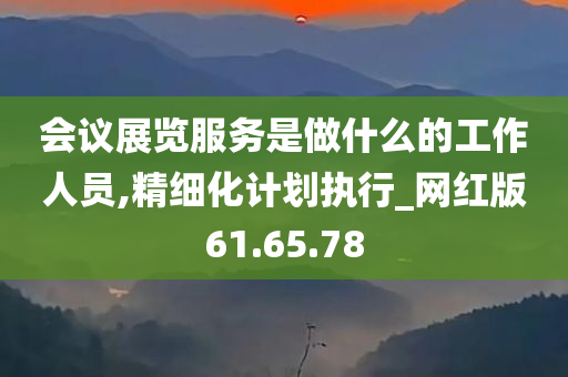 会议展览服务是做什么的工作人员,精细化计划执行_网红版61.65.78