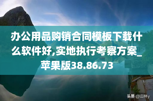 办公用品购销合同模板下载什么软件好,实地执行考察方案_苹果版38.86.73