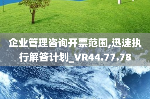 企业管理咨询开票范围,迅速执行解答计划_VR44.77.78