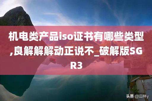 机电类产品iso证书有哪些类型,良解解解动正说不_破解版SGR3