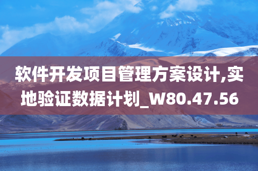 软件开发项目管理方案设计,实地验证数据计划_W80.47.56