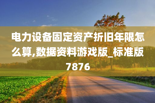 电力设备固定资产折旧年限怎么算,数据资料游戏版_标准版7876