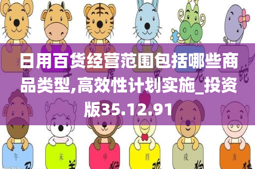 日用百货经营范围包括哪些商品类型,高效性计划实施_投资版35.12.91