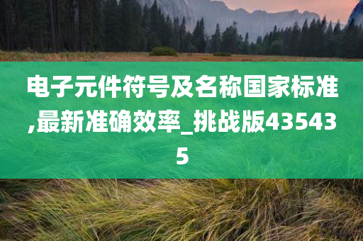 电子元件符号及名称国家标准,最新准确效率_挑战版435435