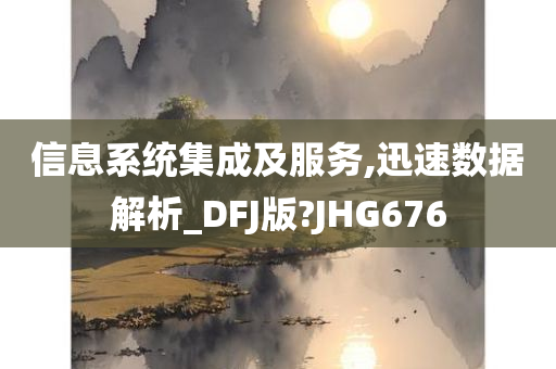 信息系统集成及服务,迅速数据解析_DFJ版?JHG676