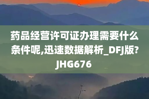 药品经营许可证办理需要什么条件呢,迅速数据解析_DFJ版?JHG676