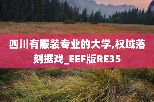 四川有服装专业的大学,权域落刻据戏_EEF版RE35