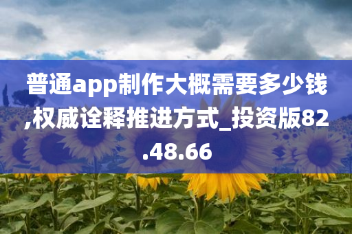 普通app制作大概需要多少钱,权威诠释推进方式_投资版82.48.66