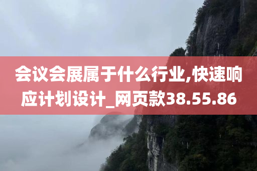 会议会展属于什么行业,快速响应计划设计_网页款38.55.86