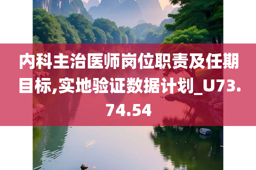 内科主治医师岗位职责及任期目标,实地验证数据计划_U73.74.54