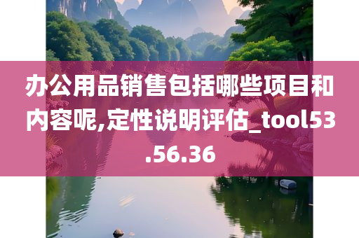 办公用品销售包括哪些项目和内容呢,定性说明评估_tool53.56.36