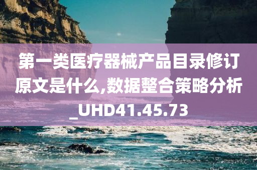 第一类医疗器械产品目录修订原文是什么,数据整合策略分析_UHD41.45.73