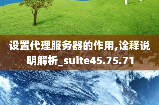 设置代理服务器的作用,诠释说明解析_suite45.75.71