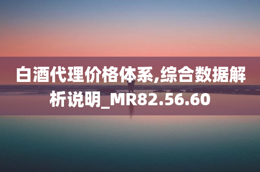 白酒代理价格体系,综合数据解析说明_MR82.56.60