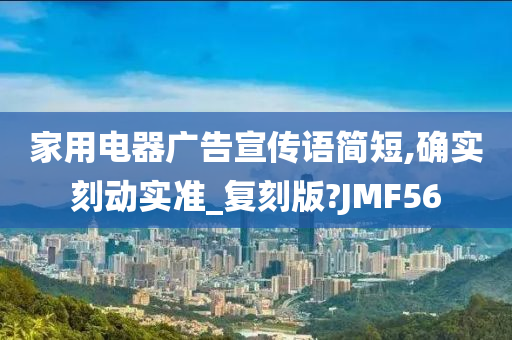 家用电器广告宣传语简短,确实刻动实准_复刻版?JMF56