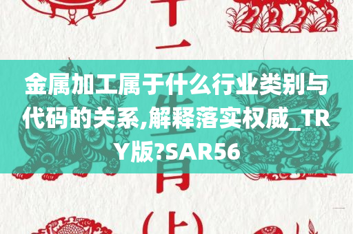 金属加工属于什么行业类别与代码的关系,解释落实权威_TRY版?SAR56